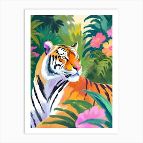 Tiger In The Jungle Maximalist Art Print