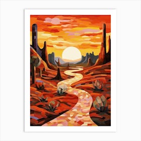 Desert Abstract Minimalist 10 Art Print