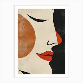 Face Of A Woman 77 Art Print