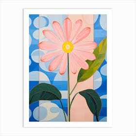 Daisy 6 Hilma Af Klint Inspired Pastel Flower Painting Art Print