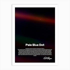 Pale Blue Dot poster, NASA Voyager 1, 1990 — Space poster, science print 2 Art Print