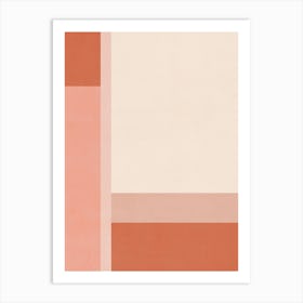 ABSTRACT MINIMALIST GEOMETRY - TC01 Art Print