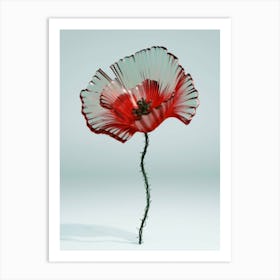 Glass Poppy Art Print