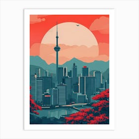 Tokyo Skyline Art Print