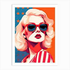 Pop Art Nation: Uniting USA's Diverse Women Art Print