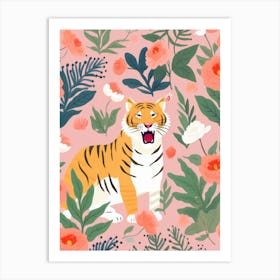 Tiger Wallpaper Art Print