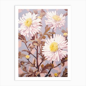 Asters 7 Flower Painting Copy Art Print