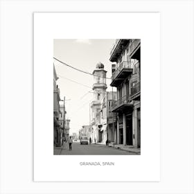 Poster Of Izmir, Turkey, Photography In Black And White 3 Art Print