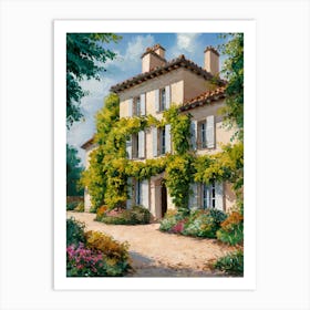 French Country House Art Print