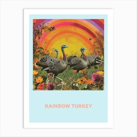 Rainbow Turkey Poster 2 Art Print