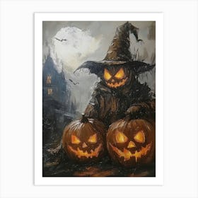 Halloween Pumpkins 19 Art Print