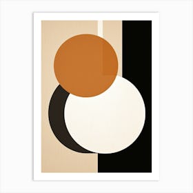 Noir Geometry Essence, Bauhaus Art Print