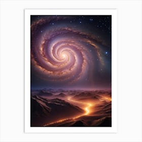 Spiral Galaxy Print  Art Print