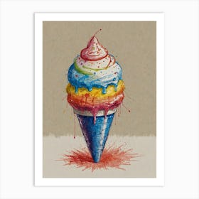 Ice Cream Cone 105 Art Print