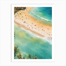 Tropical Beach Art Print