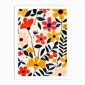 Floral Pattern 1 Art Print