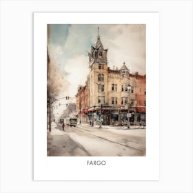 Fargo Watercolor 3travel Poster Art Print