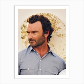 Liev Schreiber Retro Collage Movies Art Print