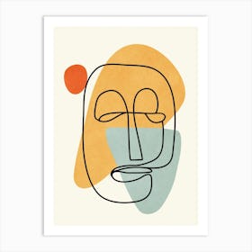 Abstract Faces 6 Art Print