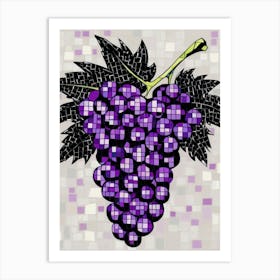 Purple Grapes Art Print