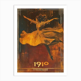 Aihrgdesign A Vintage Art Poster Of A 1910 Modern Dance Perfo 88ca2cb1 7a99 433a 950f 53140b0ebb10 2 Art Print