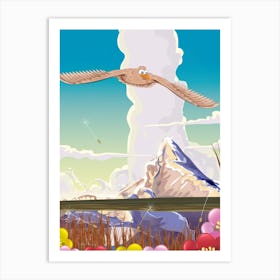 Eagle In The Sky Art Print