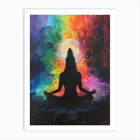 Meditating Woman 14 Art Print