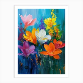 Colorful Flowers 5 Art Print