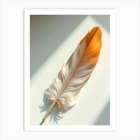 Feather Stock Videos & Royalty-Free Footage Art Print