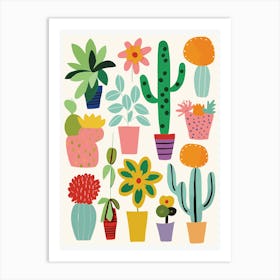 Cactus Collection Art Print