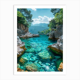 Clear Water In Croatia 1 Art Print