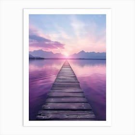 Pier To The Sea Art Print