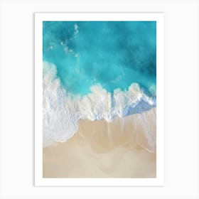 Aerial View Of A Beach 66 Art Print