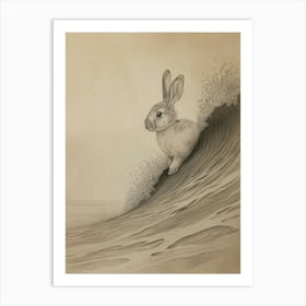 Tans Rabbit Drawing 3 Art Print