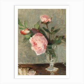 Roses In A Vase 11 Art Print