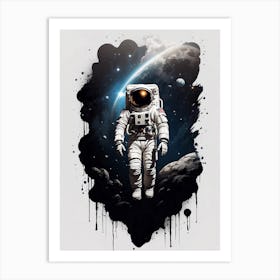 Astronaut Canvas Print Art Print