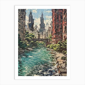 Chicago River Art Print