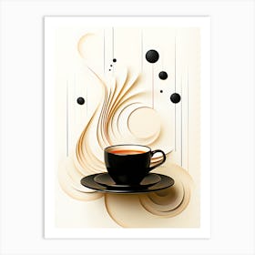 Golden Brew The Exquisite Coffee Art Print