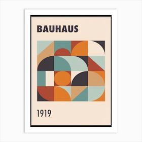 Bauhaus geometric poster 1 Art Print