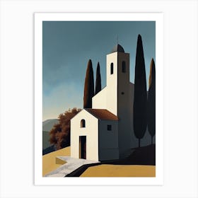 Church In The Mountains, Italy Art Print