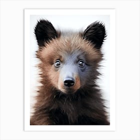 Color Photograph Of A Bear Cub 1 Art Print