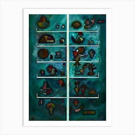 Wassily Kandinsky Shelves Art Print