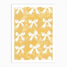 Sunshine Coquette Bows 5 Pattern Art Print