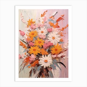 Fall Flower Painting Asters 7 Art Print