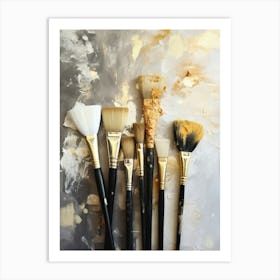 Brushes 2 Art Print