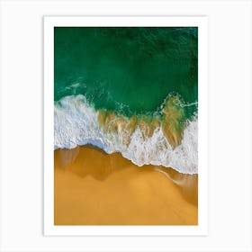 Aerial View Of A Beach 112 Art Print