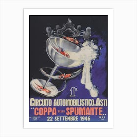 Italian Car Race Vintage Poster Art Print