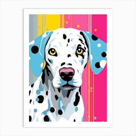 Bright Pop Art Dalmation 3 Art Print