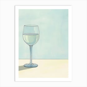 Wine Glass Art Print