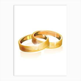 Wedding Rings Art Print